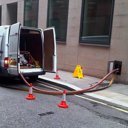 Servicing dry risers